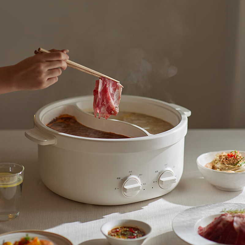 OLAYKS电火锅6L煎炒煮炸一体多用OLK-02-10途鸳鸯分体高清大图