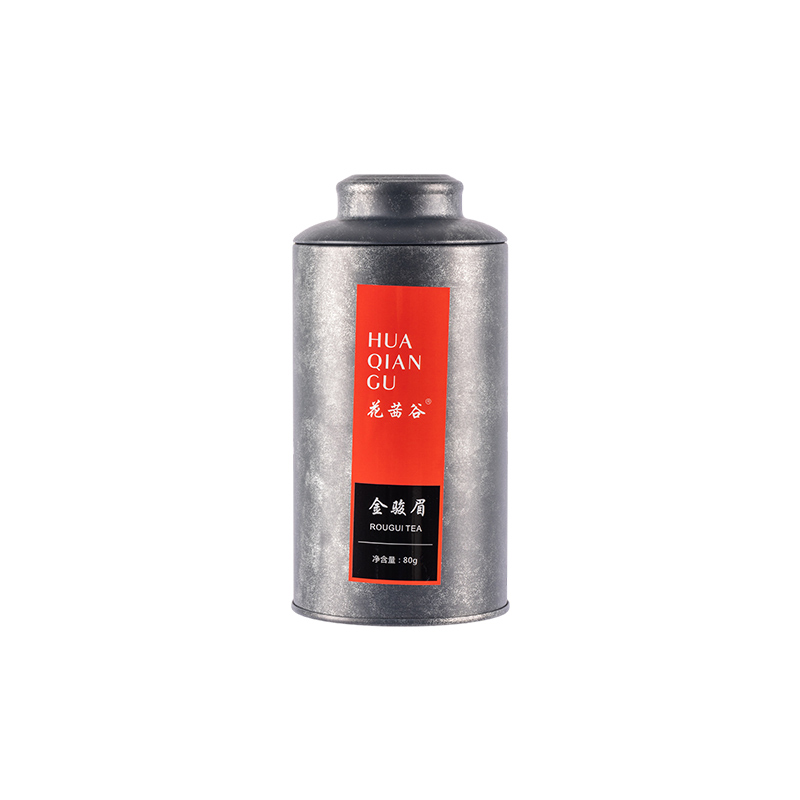 花茜谷茶叶 金骏眉红茶 复古圆罐80g/罐