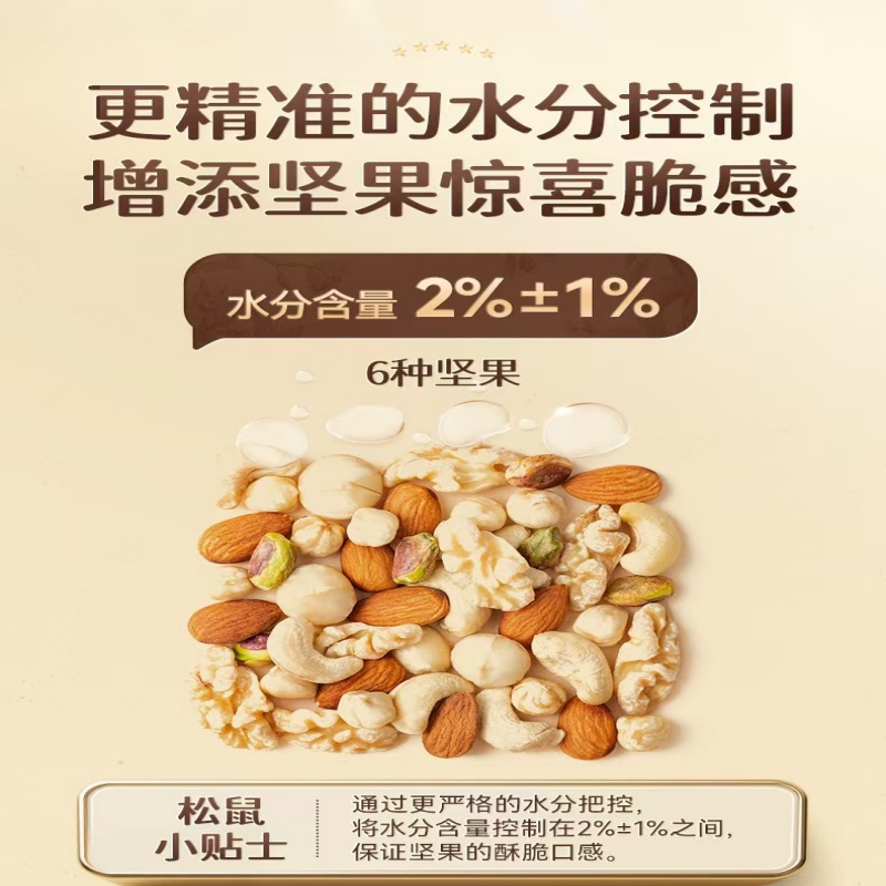 三只松鼠纯坚果鉴赏装750g共30包 每日坚果混合坚果零食大礼包高清大图