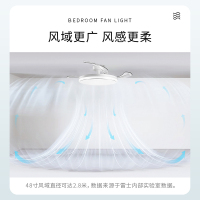 雷士照明IP65三防灯体风扇灯客厅餐厅卧室灯吊扇灯家用吊灯简约100瓦照明隐形风扇灯