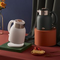 小熊(Bear)电水壶 烧水壶 热水壶 电热水壶1.5L一键保温恒温水壶304不锈钢内胆双层防烫复古绿ZDH-C15C1