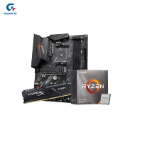 技嘉B550 AORUS ELITE主板+AMD锐龙5 3500X CPU+金士顿Fury 2666 8G内存
