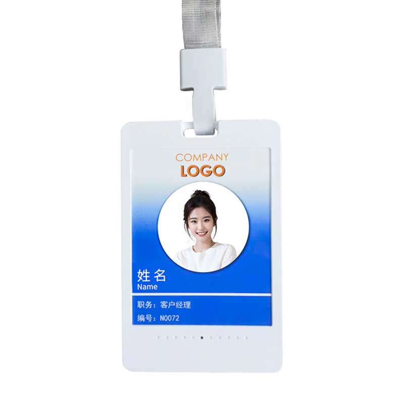 和掌厅CT-GP4G 4G版智能电子工牌考勤卡 支持数据实时上传 5米拾音 Type-C接口充电 4G内存高清大图