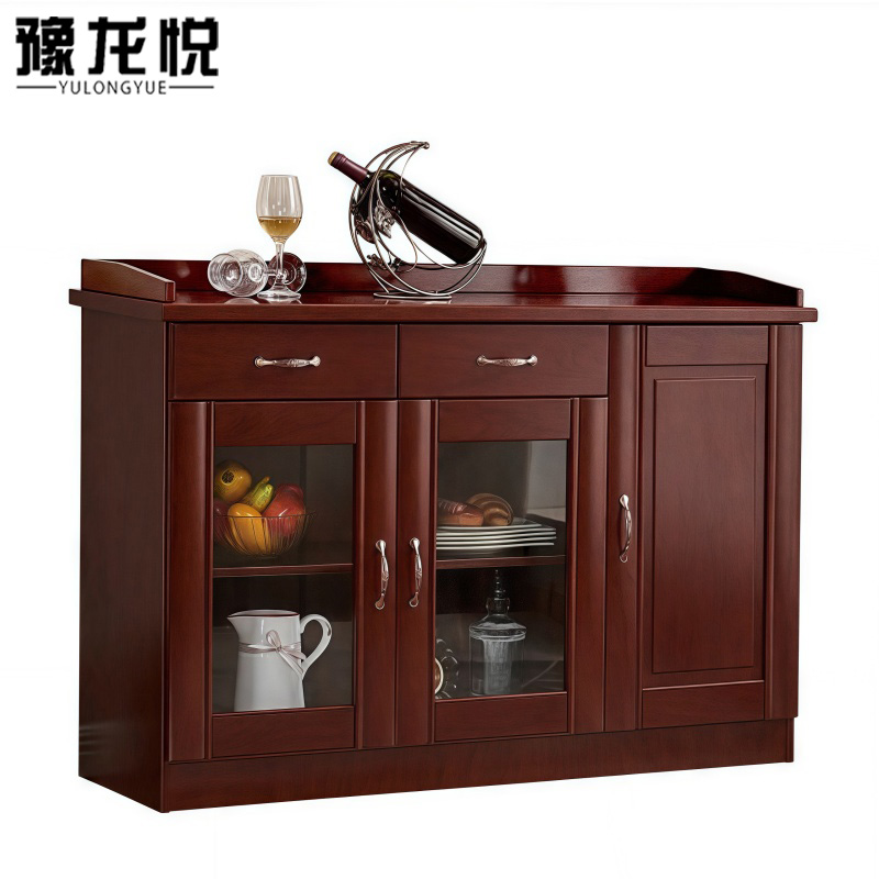 豫龙悦木质茶水柜高清大图