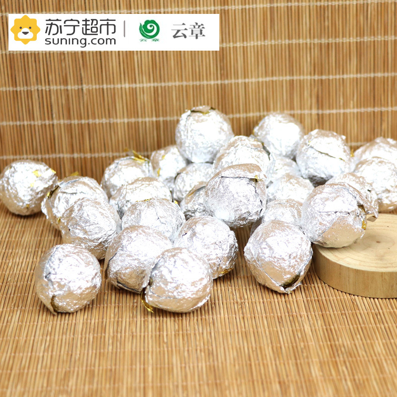 [苏宁超市]云南普洱茶 2017年云章茶叶 勐库藤条老树 熟茶 240克/盒