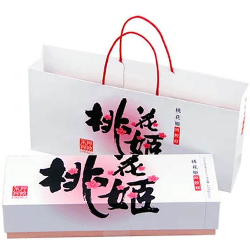 东阿阿胶桃花姬阿胶糕300g5g60块盒阿胶固元膏deej阿胶阿胶膏东阿阿胶