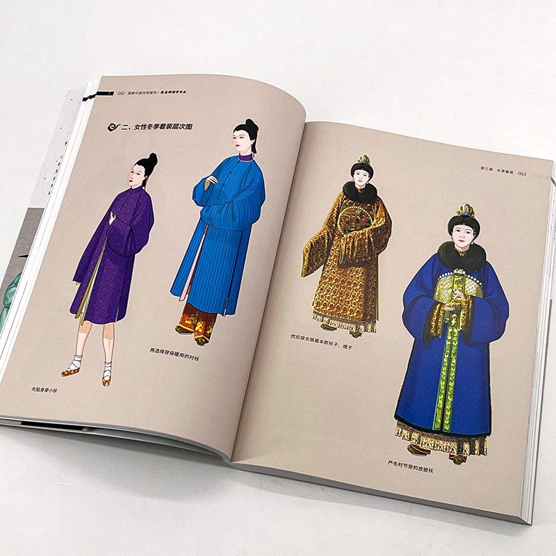 [醉染正版]正版 图解中国传统服饰 我在明朝穿什么 汉服知识普及大百科 手绘装饰 历史科普图鉴影视古代服装设计师参考书籍高清大图