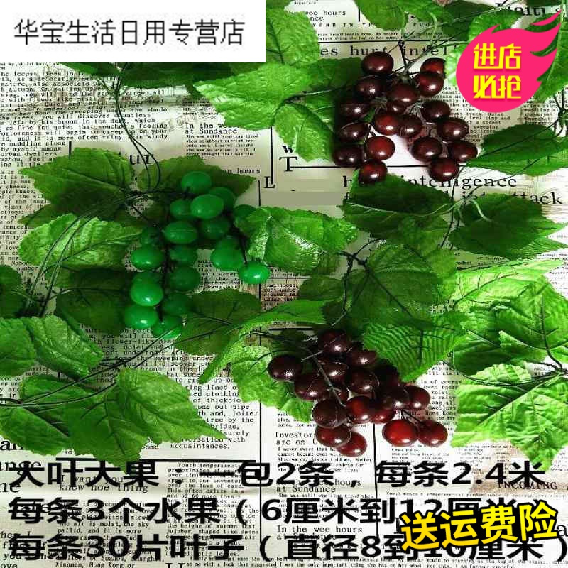 帝梦香塑料水果水果装饰壁挂仿真藤条管道塑料藤蔓葫芦藤葡萄可爱十字绣情侣加厚白色