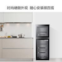 Haier/海尔消毒柜200升 ZTD200-F 大容量立式 家用 商用 双门双温 高温消毒 消毒碗柜 二星级消毒标准