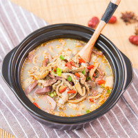 阿勒穆斯 内蒙古羊杂170克 内含酱包20克加热即食火锅食材内蒙古羊肉