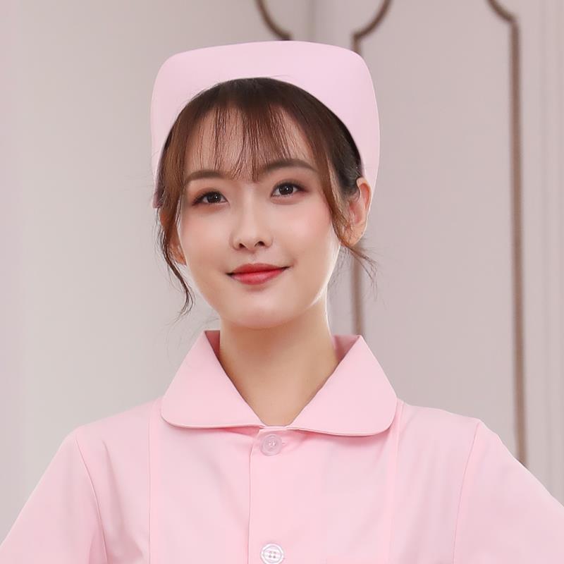 珍琵护士帽女白色护士长帽薄款夏季蓝色护士服帽冬厚款粉色燕尾帽