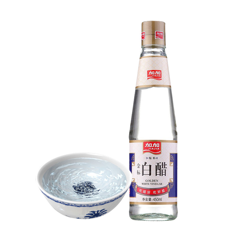 加加 金标白醋450mL/瓶 厨房调料 食醋 白醋 配料炒菜 蘸料醋 加加出品