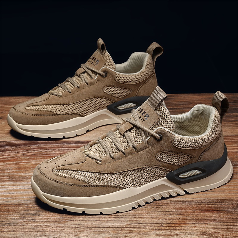 jeep吉普男士户外鞋2022年春秋季新款透气网面鞋中青年潮流户外百搭