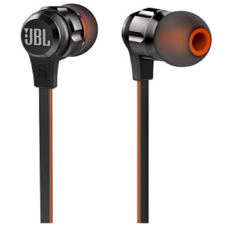 JBL 立体声入耳式耳机耳麦 T180A 游戏耳机 黑/银/红/粉/黑