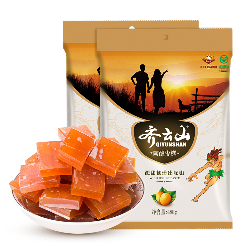 齐云山南酸枣糕488g×2 来自深山的野果零食 家庭办公休闲健康开味