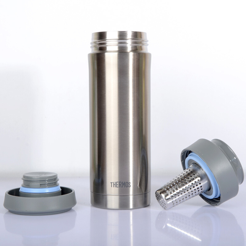 膳魔師(THERMOS)保温杯TCMK-500带茶漏泡茶杯膳魔师500ML水杯304不锈钢车载办公商务三色可选家用/通用