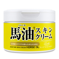 LoShi日本北海道马油保湿滋润面霜220g 保湿补水睡眠亮肤平衡油脂净透亮肤男女士护肤品 日本进口