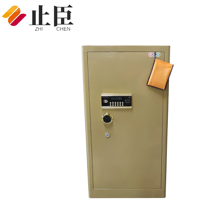 止臣 保险柜 办公柜保险箱电子密码锁保险收纳柜办公柜家用保险箱 黄 个高清大图