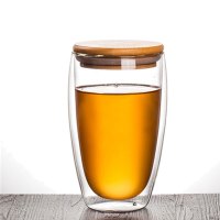 趣涉家居 双层家用透明玻璃杯花茶杯泡茶杯水杯牛奶果汁创意咖啡杯子家居器皿生活日用水具杯具