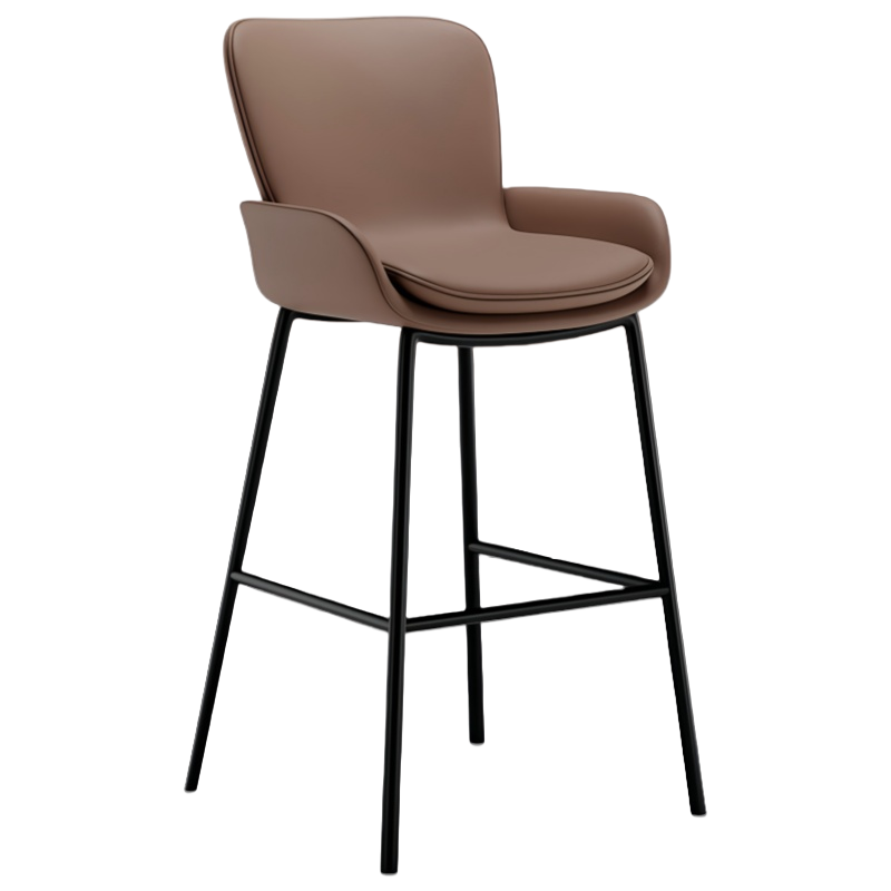 珂洋 高脚椅 65cm(咖色) 把高清大图