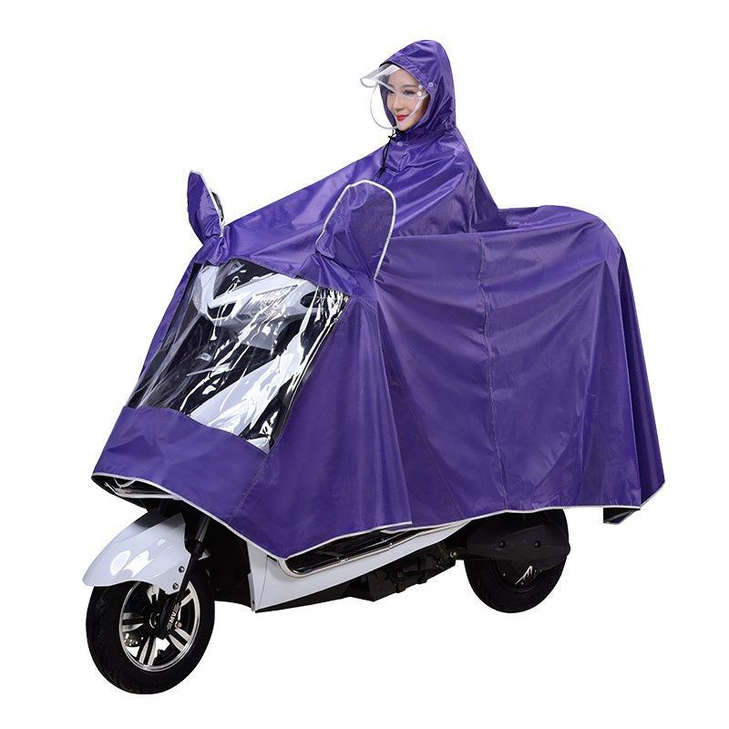 优旋(youe shone) 雨披雨衣电动车摩托车电瓶车双人雨披骑行遮脚成人