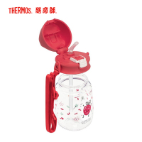 膳魔师THERMOS儿童吸管杯便携塑料杯宝宝水杯学饮杯防摔水果主题夏季水杯BBSA-370 AVO