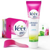 薇婷(VEET)植萃护肤系列脱毛膏(山茶花油)200克腋下男女士学生专用全身腿毛女非私处不永久神器