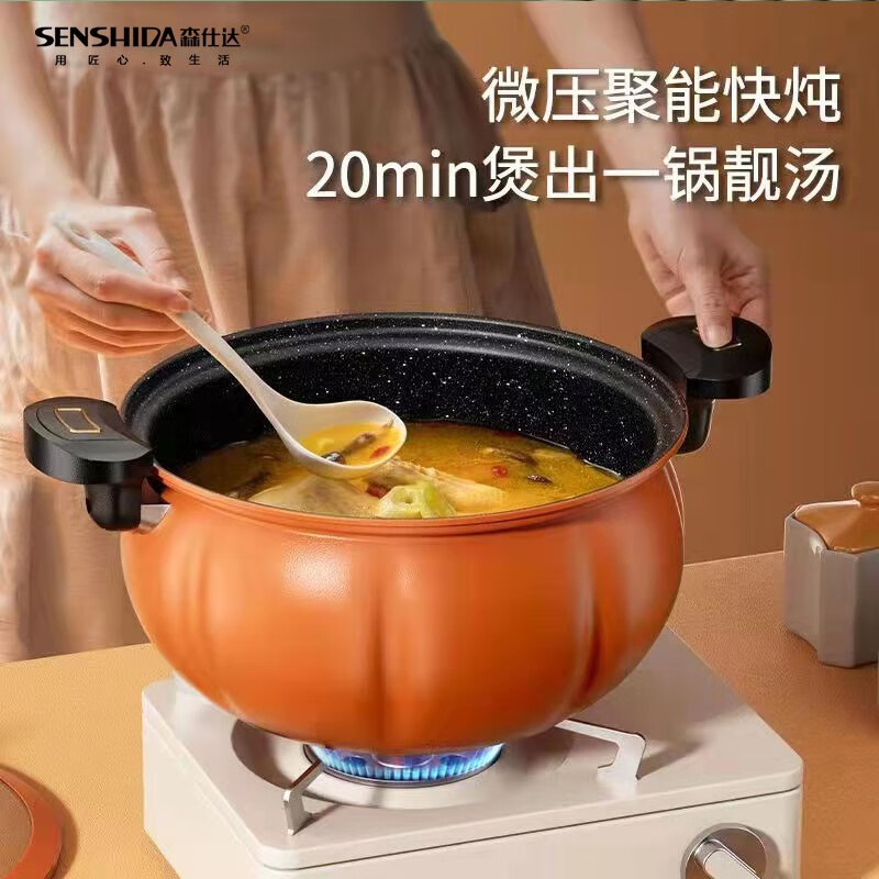 森仕达(SENSHIDA)森诺菲南瓜微压锅SSD-159高清大图