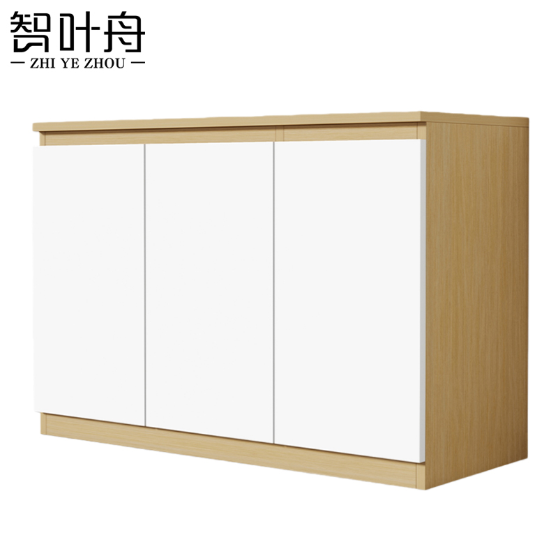 智叶舟办公柜三门120*40*80cm台高清大图
