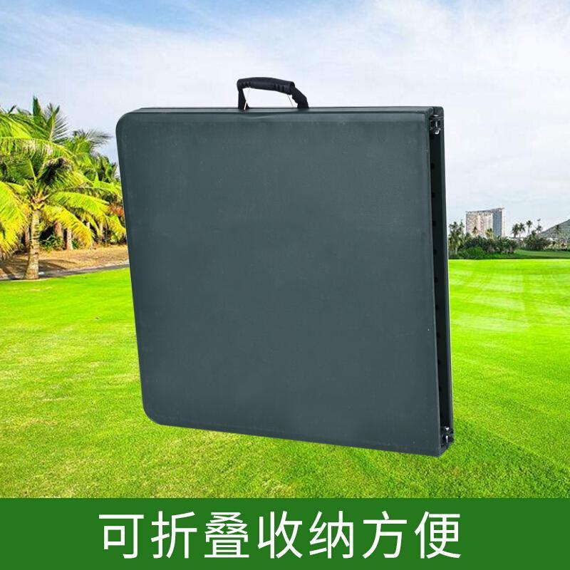 丛林狐吹塑桌椅多功能折叠餐桌椅便携式手提桌椅军绿色部队拉练户外野营1.22米长X0.6米宽X0.75米高