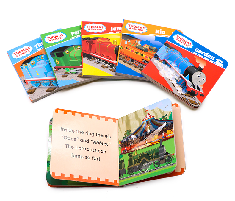 [正版]新版 托马斯与朋友小小图书馆6册手掌书 Thomas and Friends Pocket Library 英高清大图
