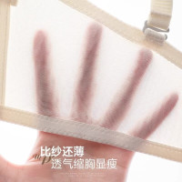 浪莎(LangSha)内衣女无肩带内衣夏季超薄透气聚拢性感抹胸无痕美背防滑胸罩 黑色 95BC