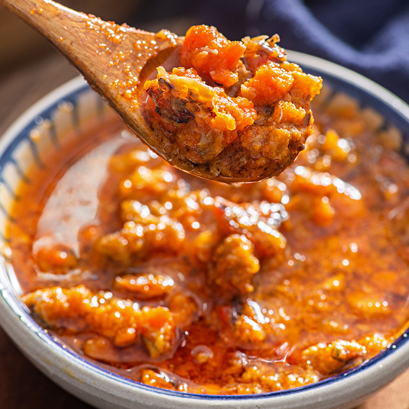 汇尔康蟹黄酱秃黄油125克\/瓶蟹黄油大闸蟹肉蟹膏风味人间大闸蟹肉蟹膏汇尔 