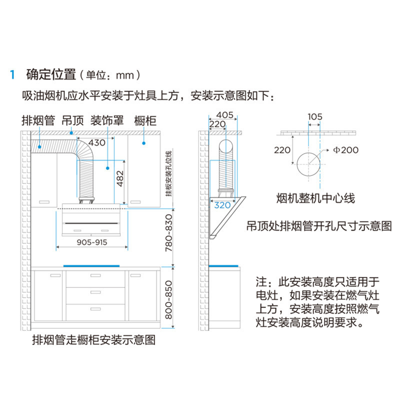 美的(Midea)抽油烟机 20立方侧吸式智能挥手速吸油烟机单机家用厨房抽烟机易清洗近吸单烟机CXW-280-JSN2