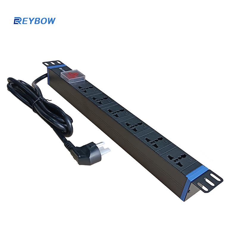 REYBOW 6位PDU机柜排插 SP-UN1006-SH-100320 1条图片