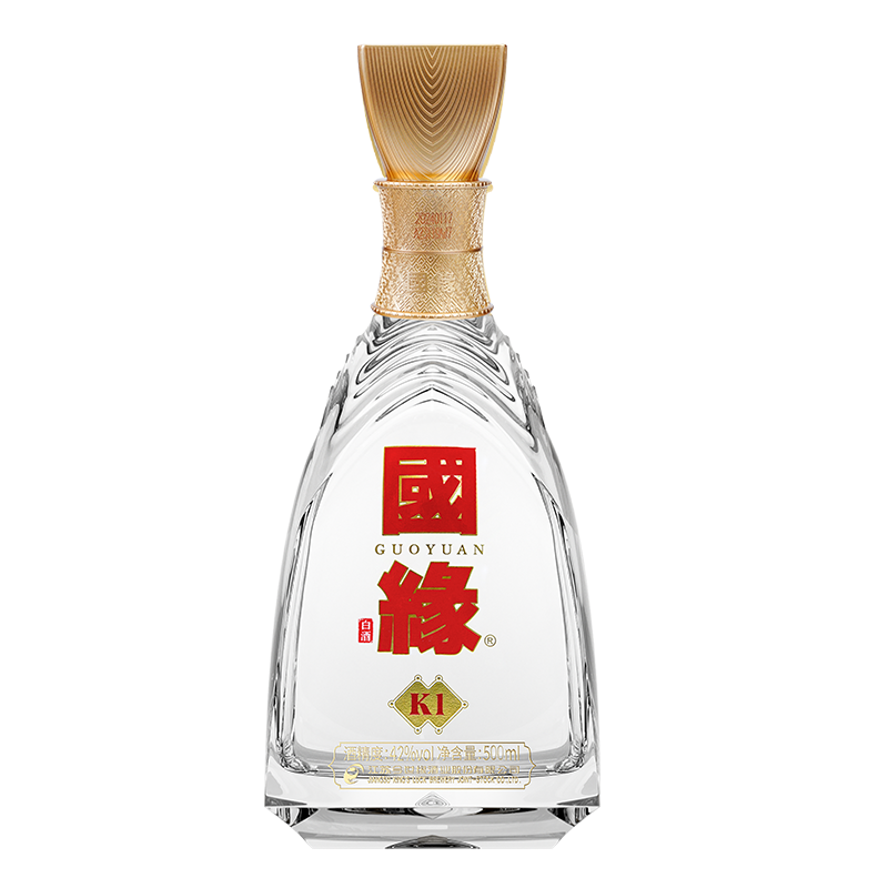 今世缘 国缘K1 浓香型白酒 42度 白酒 500ml *6瓶 整箱装