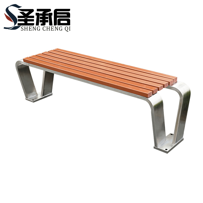 圣承启 不锈钢公园椅 1.8m 张高清大图