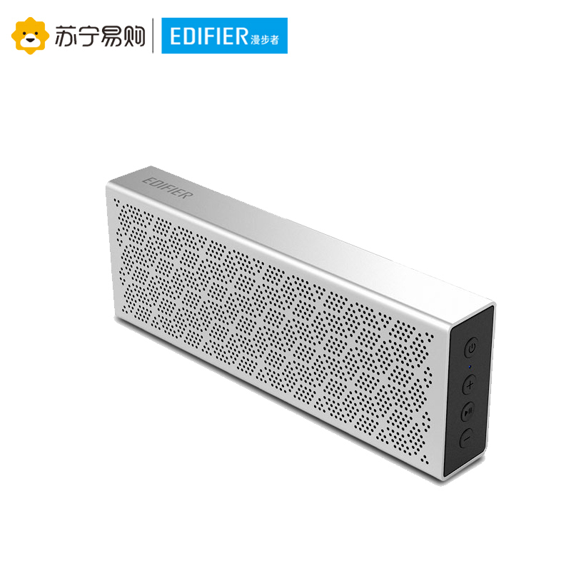 漫步者(EDIFIER)M201无线蓝牙音箱车载便携式低音炮迷你小音响 电脑音箱 银色