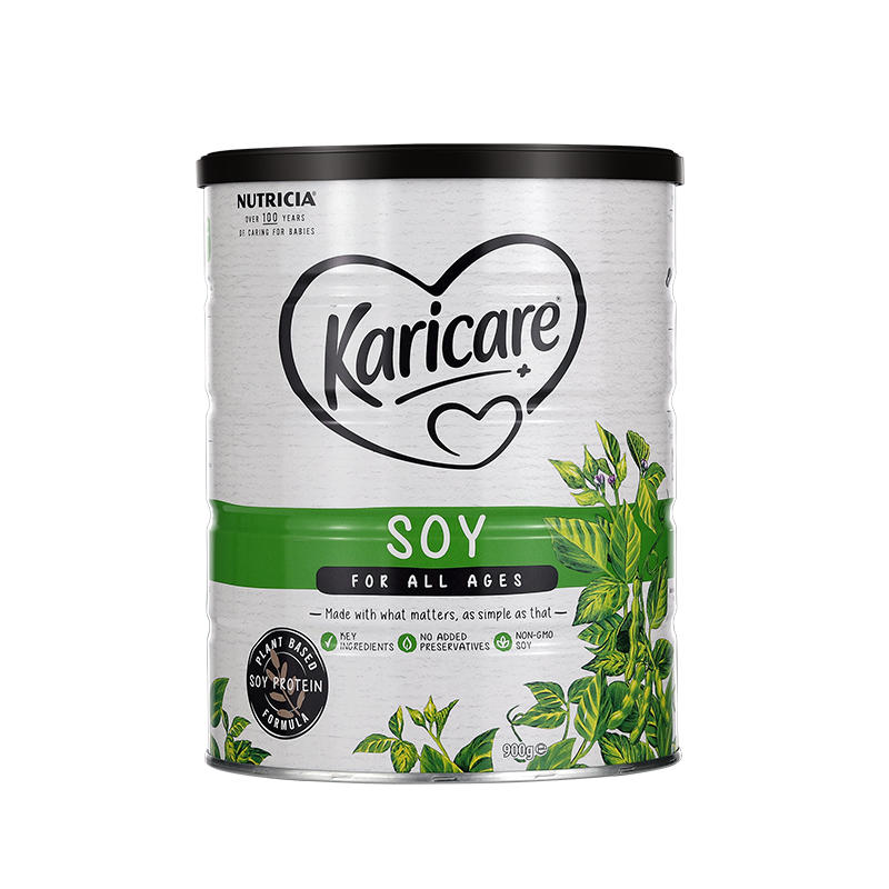 原装进口澳洲可瑞康(karicare)大豆深度水解抗过敏防湿疹奶粉（2岁以下）900g