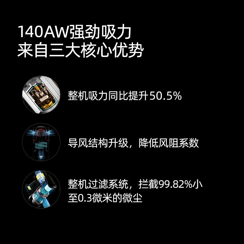 小狗无线手持吸尘器家用小型大吸力除螨吸尘机T11Pro