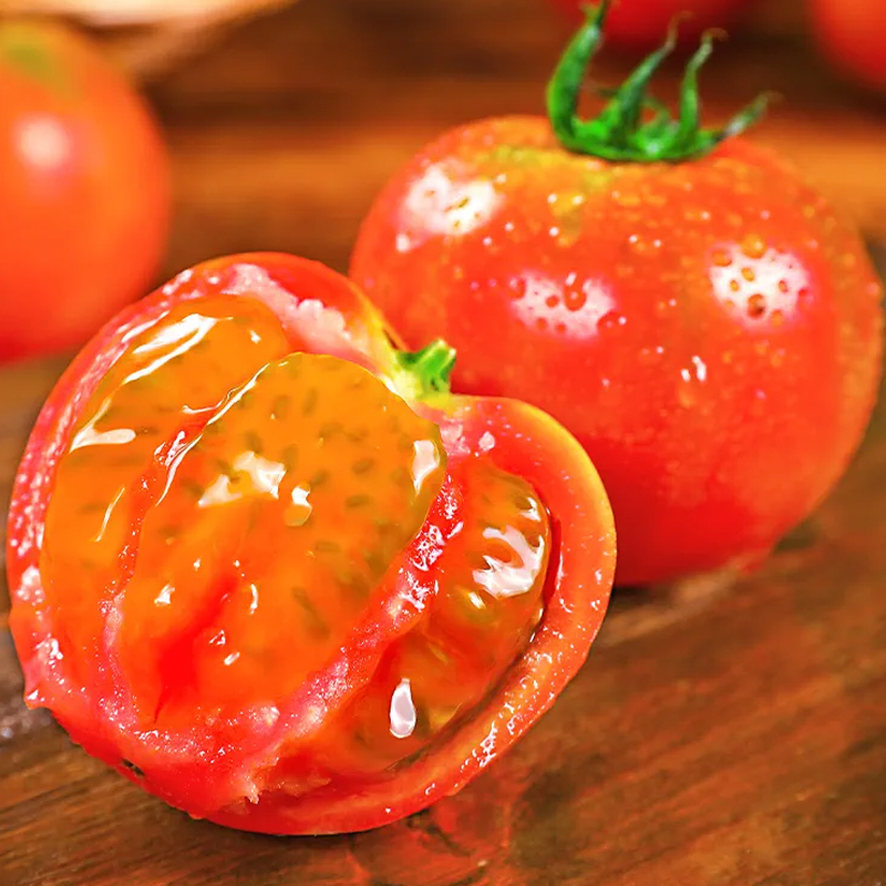 [西沛生鲜]山东草莓番茄西红柿 沙瓤番茄 农家新鲜 净重4.6-4.