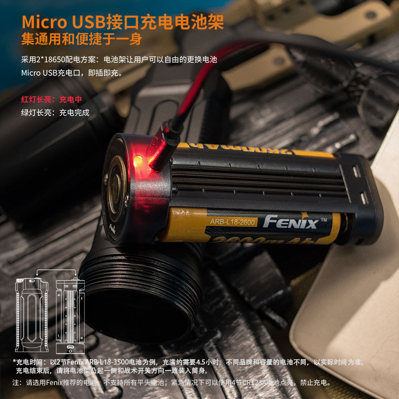 菲尼克斯Fenix TK35 UE 2018升级新款远射强光探洞救援防水手电筒