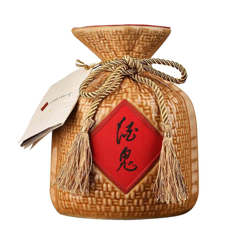 酒鬼酒 黄坛52度 468ml*6瓶 馥郁香型白酒 整箱装