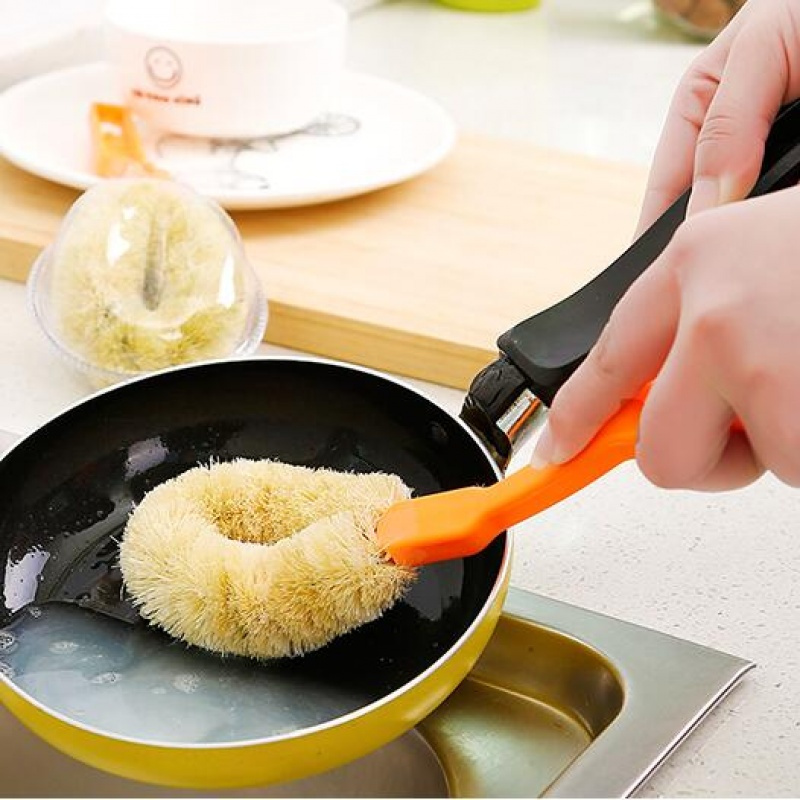 不粘油不脏手洗锅刷碗刷带柄长柄刷子厨房清洁工具洗碗刷锅用品