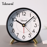 天王星(Telesonic)学生闹钟简约儿童卧室懒人床头钟男孩女孩石英钟台钟