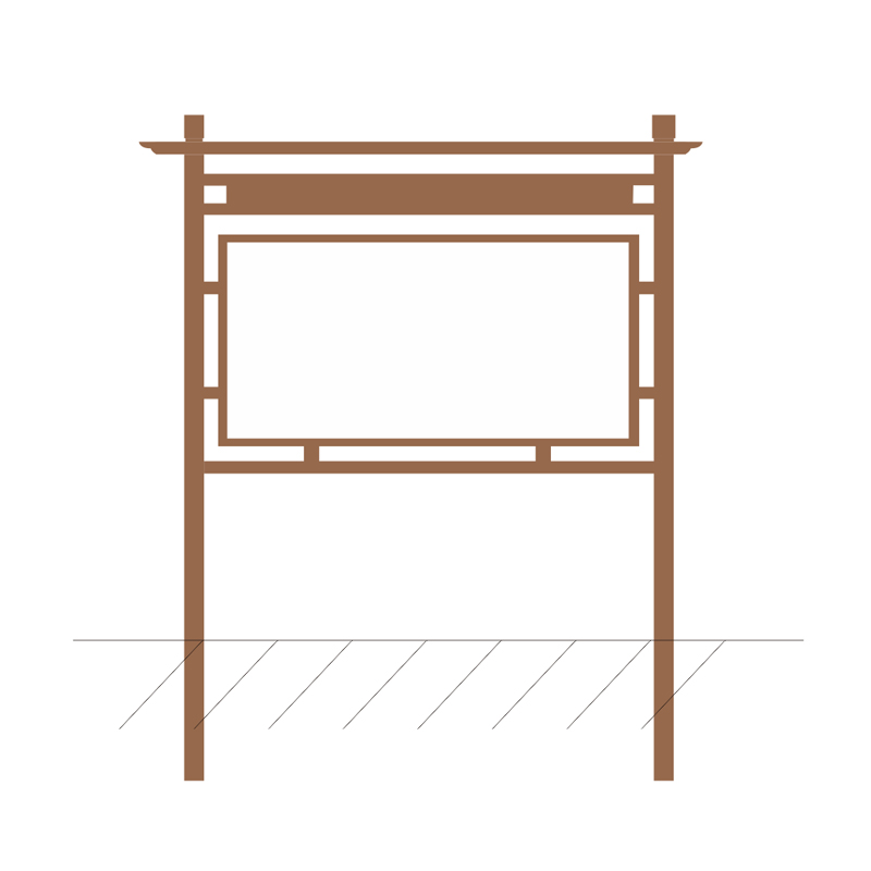 涵雅思 烤漆宣传展示架定制 1*0.9米 套高清大图