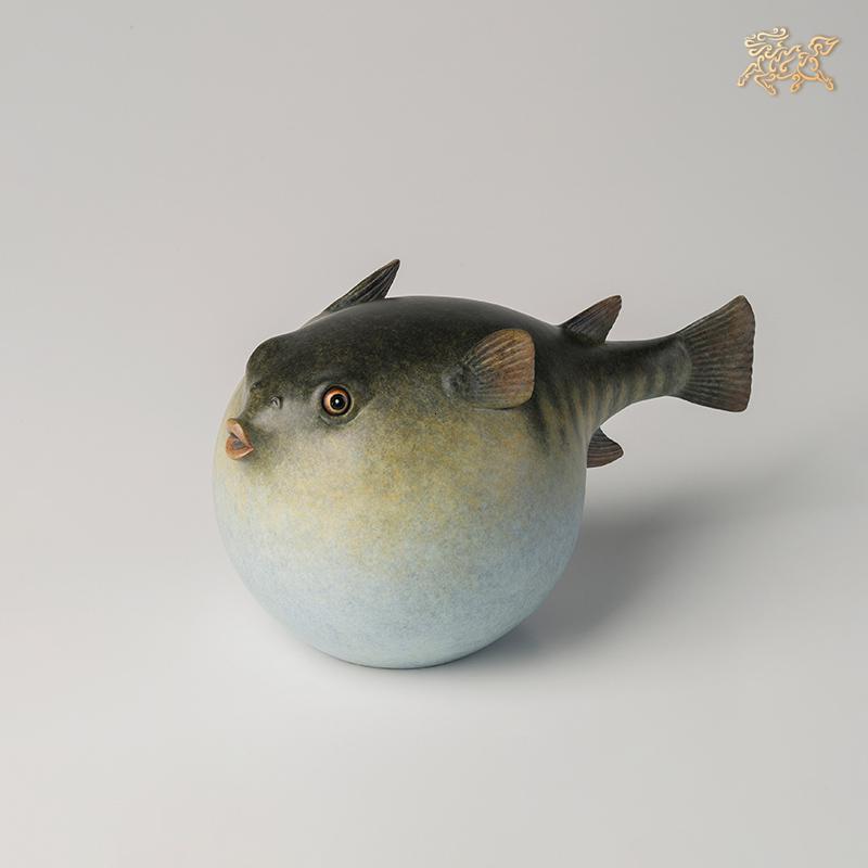 美帮汇全铜摆件萌逗系列之河豚铜工艺品家居饰品摆件参数