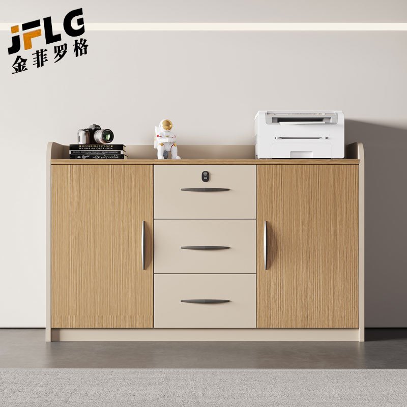 苏宁 金菲罗格 办公家具 文件柜茶水柜储物矮柜 两门矮柜800*400*800高清大图