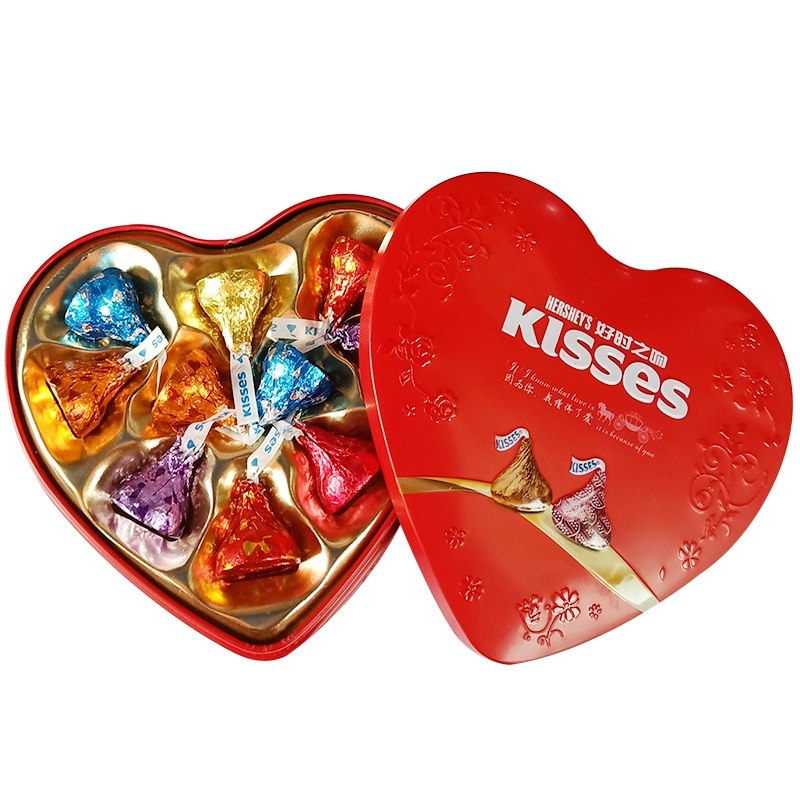 Hershey’s/好时巧克力好时之吻巧克力10颗礼盒装铁盒装喜糖成品(不含礼袋)高清大图