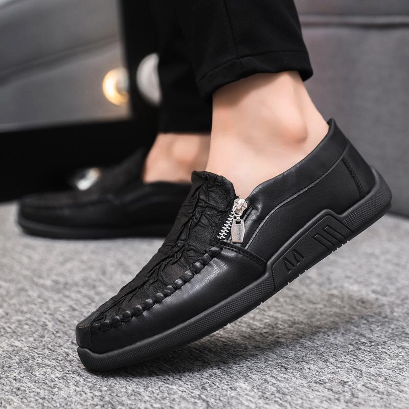 nakezg2024夏季新款男士豆豆鞋休闲百搭乐福男鞋一脚蹬驾车舒适男士